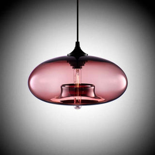 Hailie Modern Brödformad Glas LED Pendellampa Sovrum Matsal