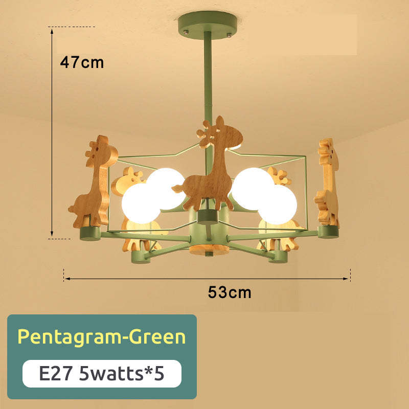 Arisha LED-loftlampe med giraffer