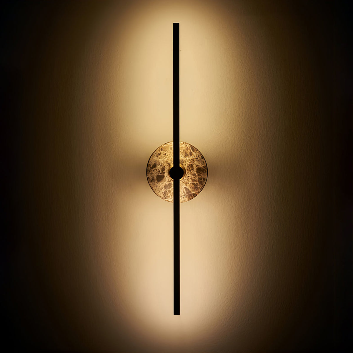 Candeeiro de parede linear em alabastro Albivine