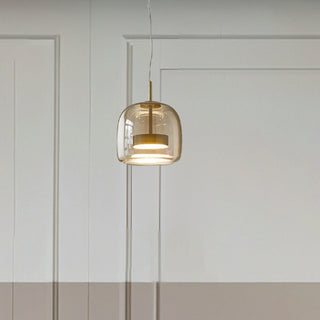 Hailie Morden Metal/Glas Pendellampor, Klar/Rökt/Bärnsten
