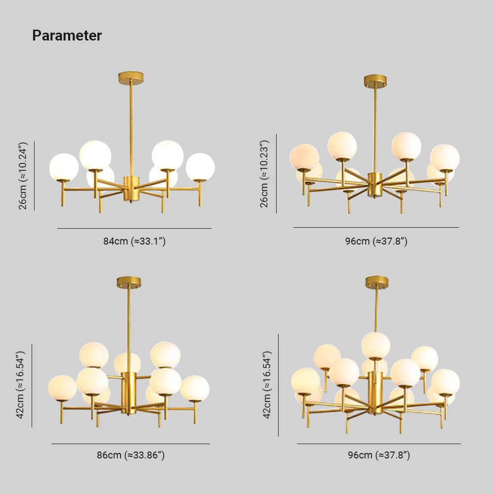 Silva-moderni pallomainen kuplavalaisin, metalli/lasi, kulta/musta