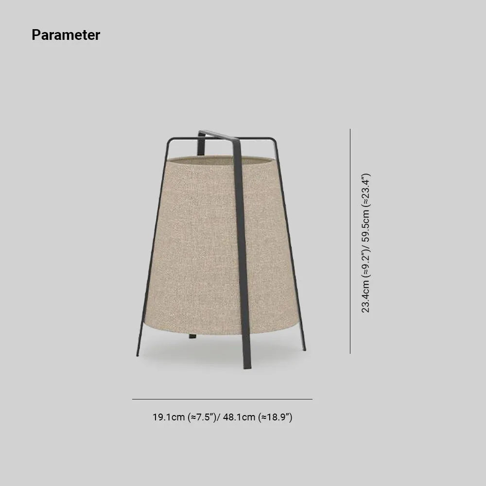 Ritta modern minimalistisk golvlampa i tyg, L/S