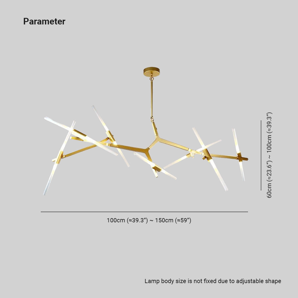 Arisha modern roterbar pendellampa, 2 färger