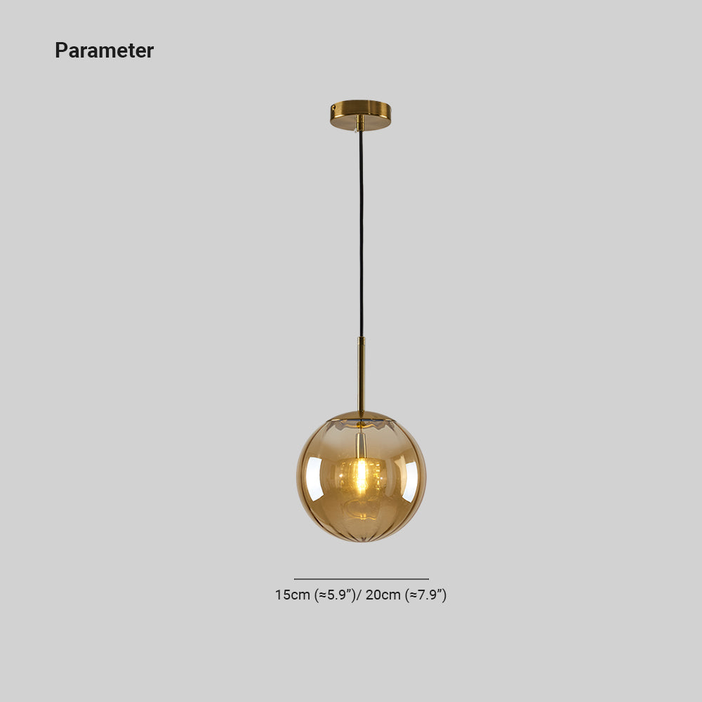 Elsyn Pendant Light Globe Glass Modern