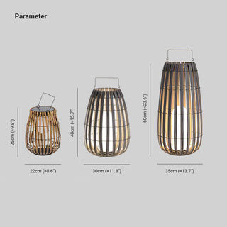 Orr Design Solcell Rotting Glas LED Golvlampa Utomhus Trädgård