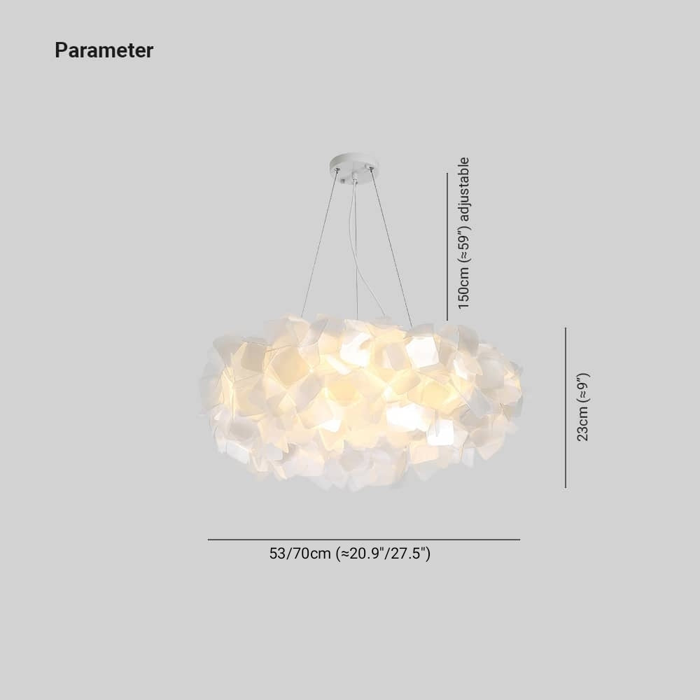 Arisha blomsterpendellampe, 6 farver