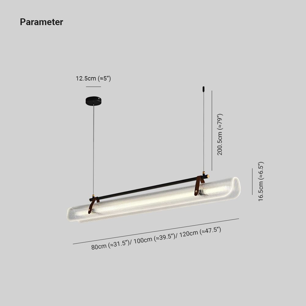 Arisha Pendant Light Linear Modern, /Metal, Black/Gold, Study