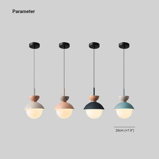 Morandi Modern LED Pendellampa Glob Rosa/Grå/Ljusblå/Navy Metall/Glas Matsal/Vardagsrum/Kök