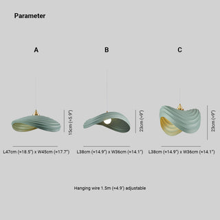 Renée Liten Pendellampa Modern Vit/Grön Metall/Harts Köksbord