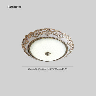 Arisha Traditionell Rund Glas Vit Sovrum/Matsal/vardagsrum Plafond