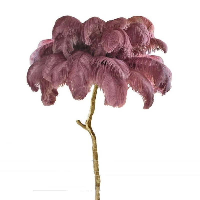 Salenor Nordic Luxury Unique Ostrich Feather Floor Lamp/Table Lamp
