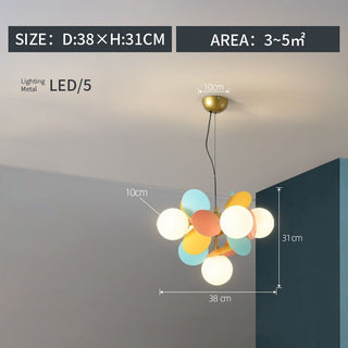 Jevon Ljuskrona Köksö Glas Klot LED Sovrum/Vardagsrum