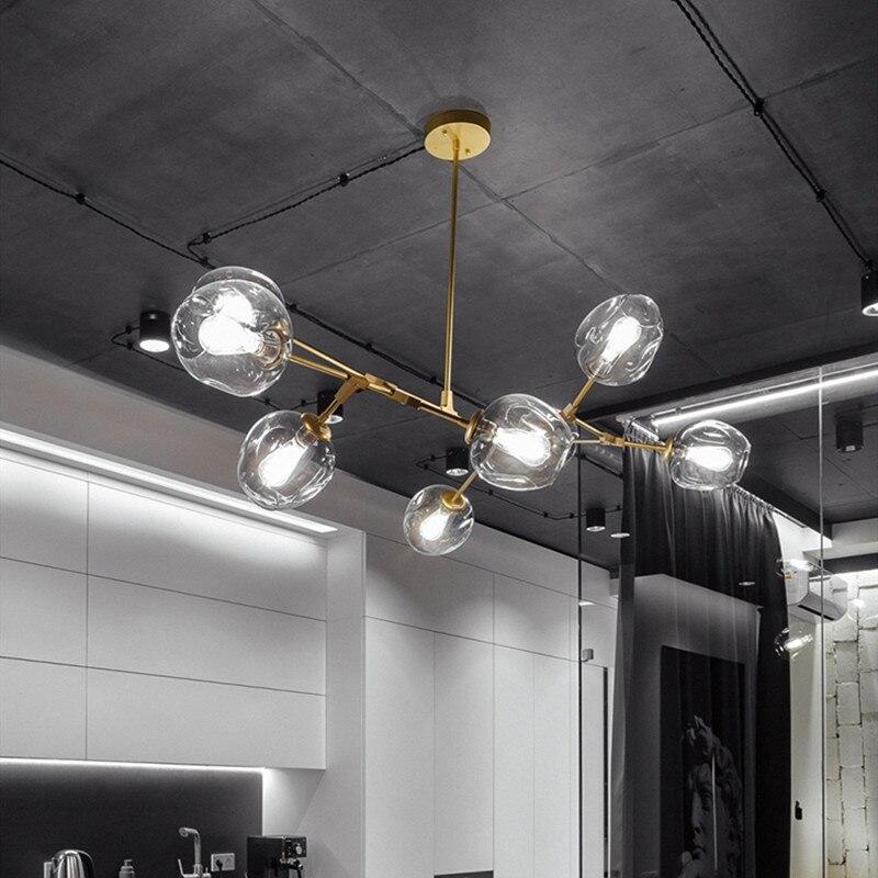 Zerin Nordic Modern Glass Pendant Light Clear Bubble