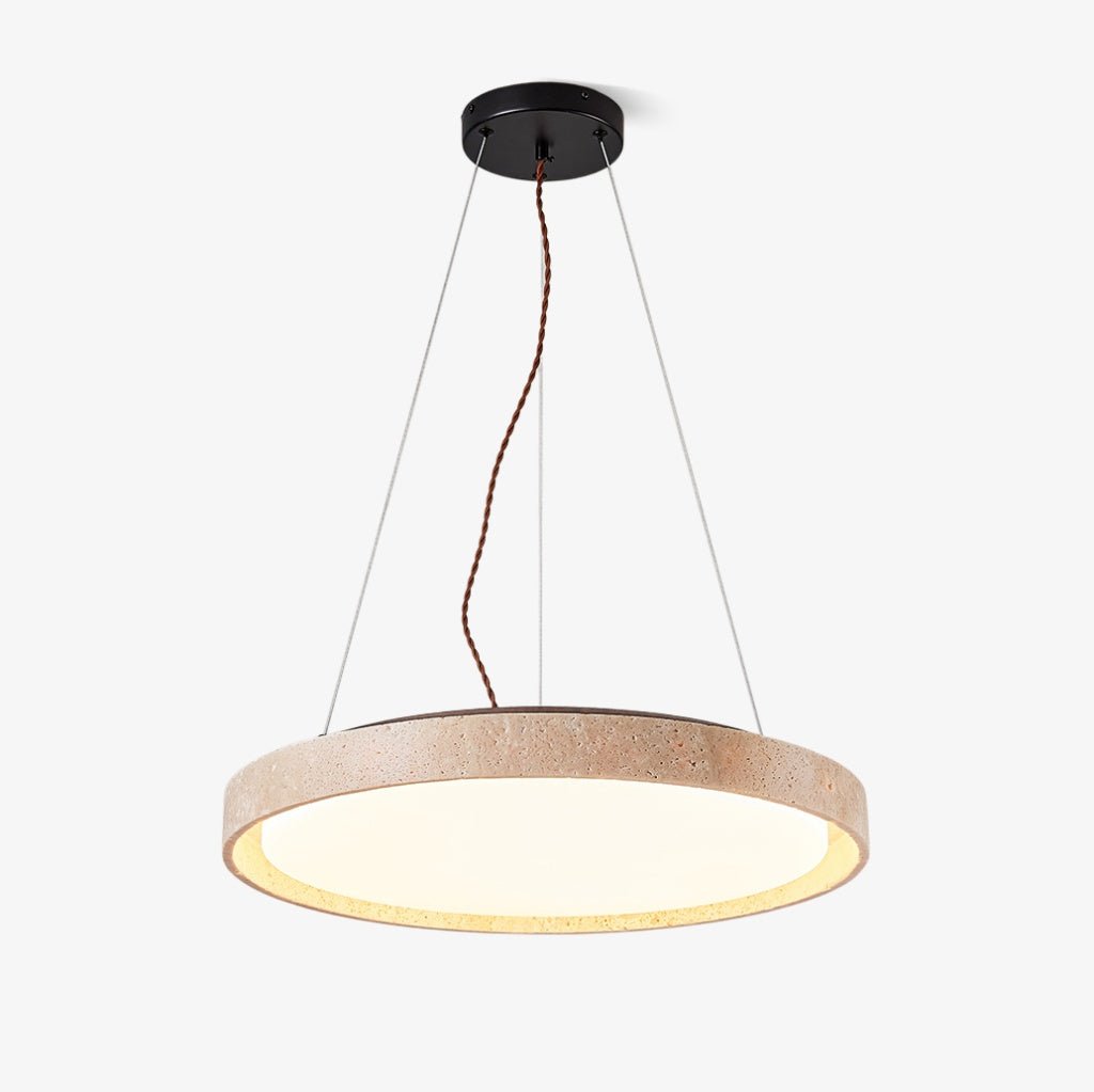 Seranena Travertin Circle LED-pendel