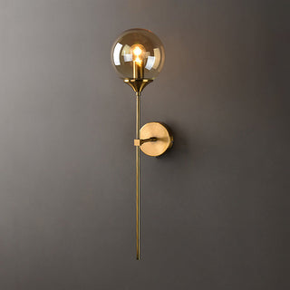 Valentina Modern Metall Glas LED Vägglampa Vardagsrum Sovrum