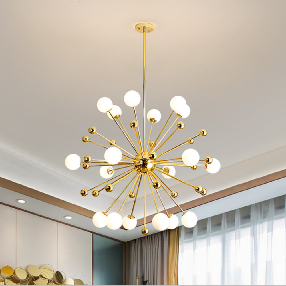 Silva Modern LED-kattokruunu, kullanväristä lasia, olohuoneeseen/ruokailuhuoneeseen/makuuhuoneeseen