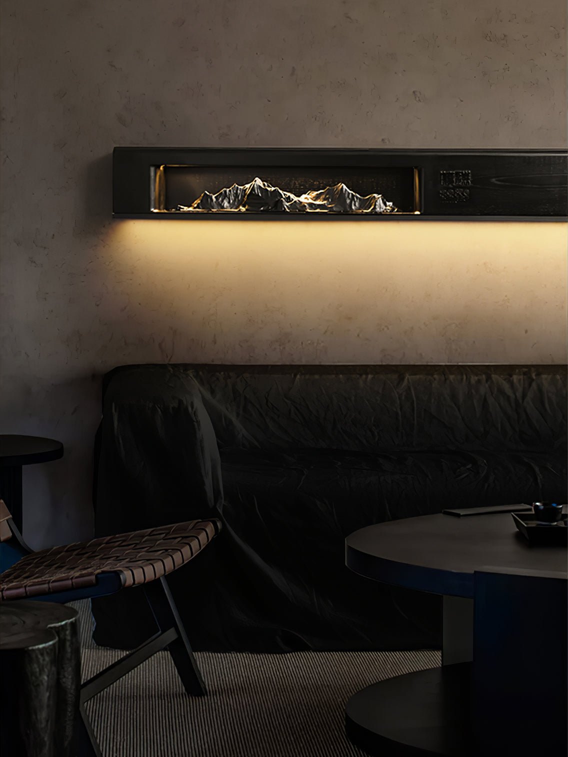 Matthews modern vägglampa i trä