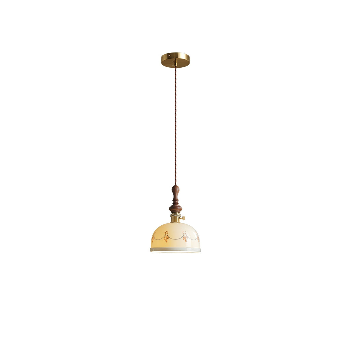 Candeeiro suspenso vintage Ceraeyre em cerâmica