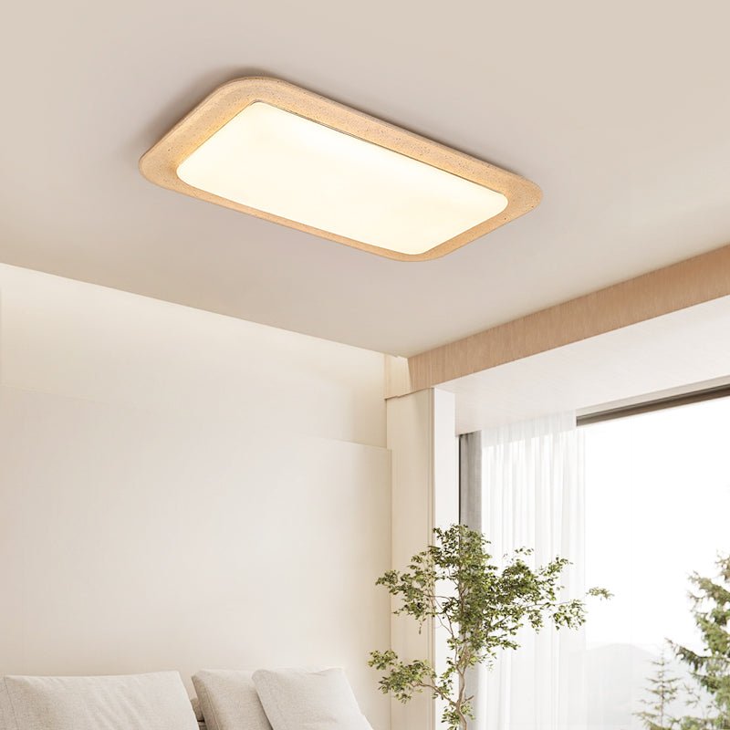 Zirke-loftslampe i travertin
