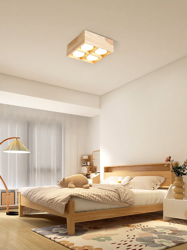 Eliza Minimalistisk loftlampe i træ