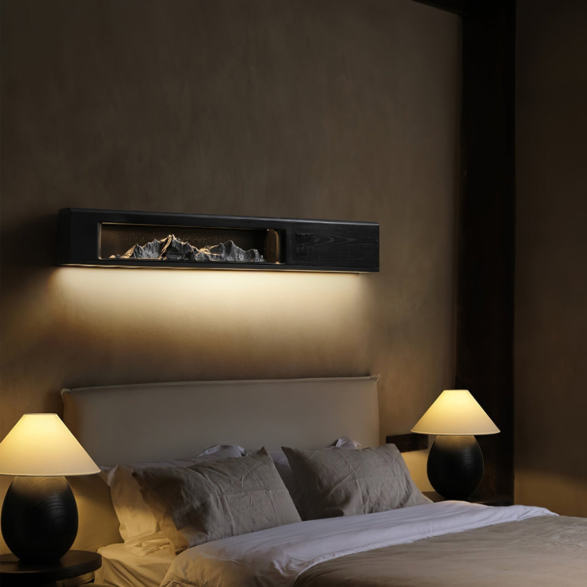 Matthews modern vägglampa i trä