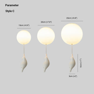 Fateh Design Ballong Björn LED-Armatur Vit Harts/Akryl Plafond