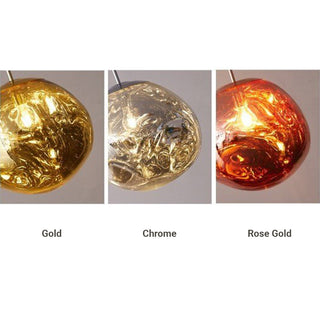 Mirza Modern Pendellampa Klot Design Guld Metall/Akryl Sovrum/Vardagsrum