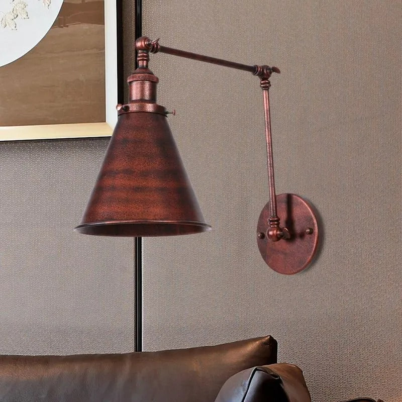 Calven væglampe vintage justerbar stue