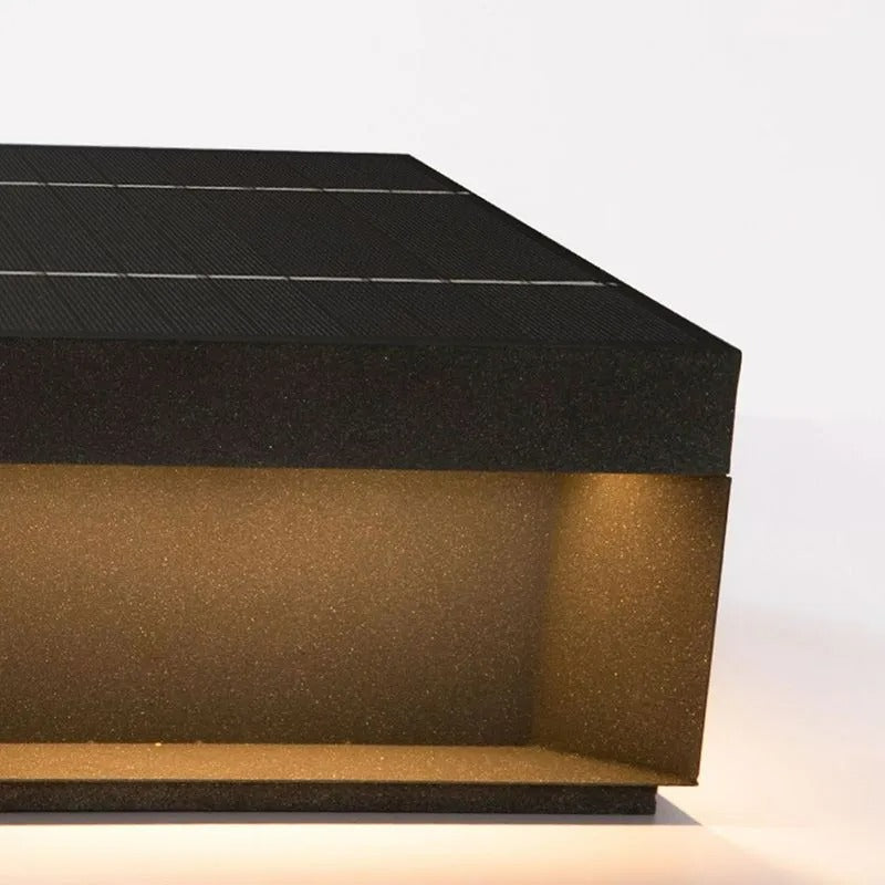 Candeeiros de pé Lenovae para exterior, modernos, quadrados e solares