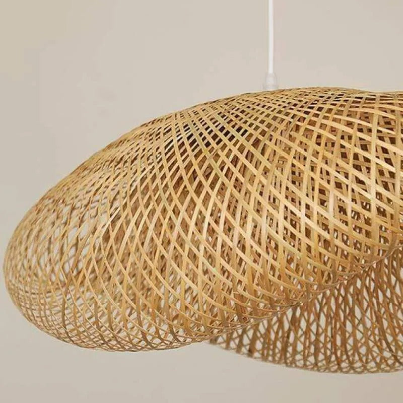 Veltrix Pendant Light Natural Kitchen Island Bamboo