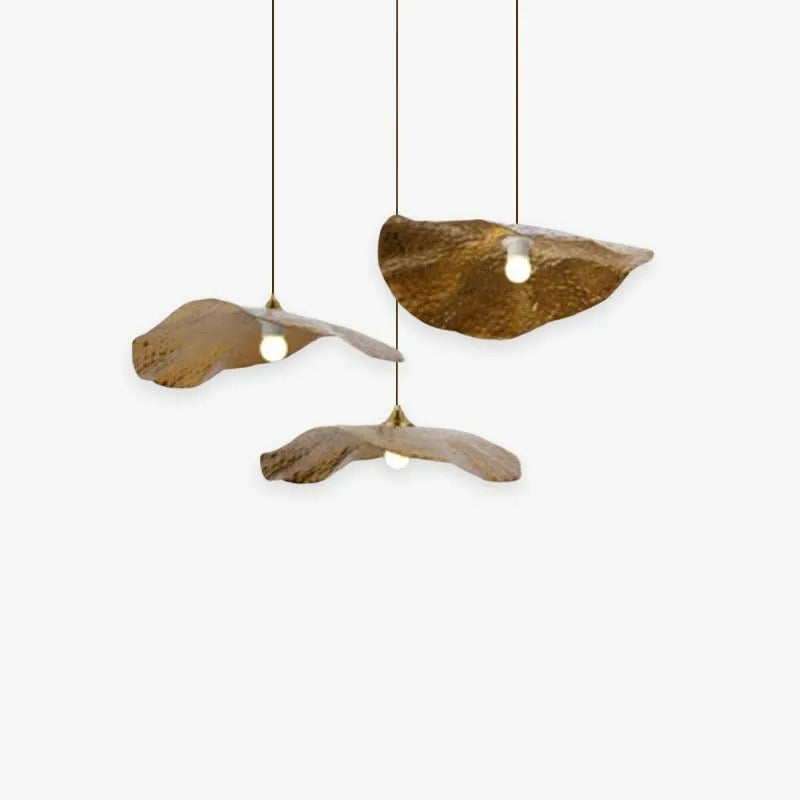 Arisha naturlig metalpendel med lotusblad