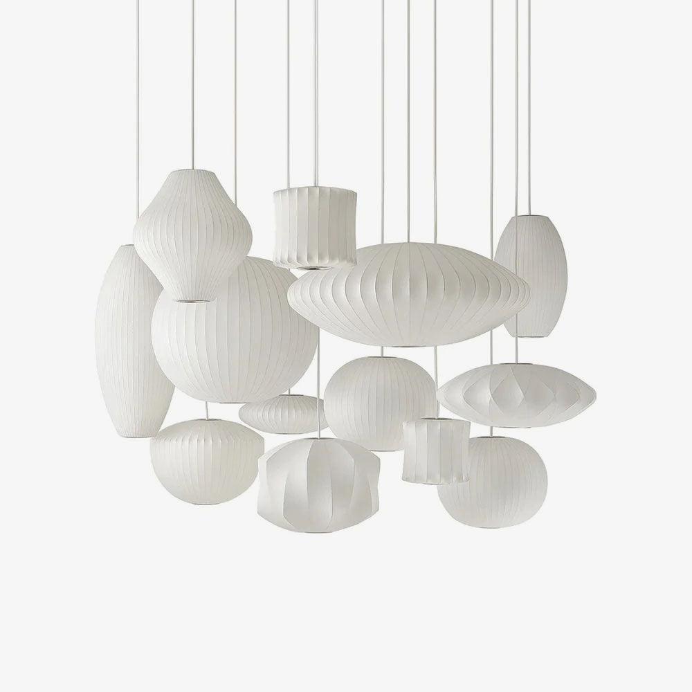 Etrio Pendant Light Bubble Mulberry Silk