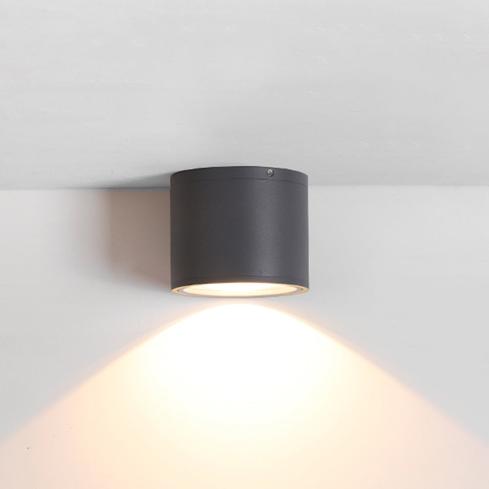 Ray modern svart cylindrisk utanpåliggande takspotlight