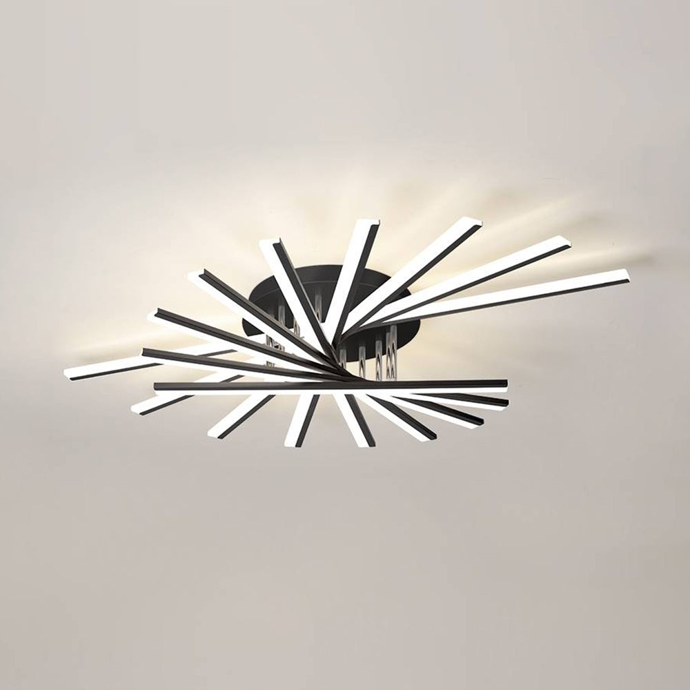Arisha Linear Flush Mount Ceiling Light, 4 Colour