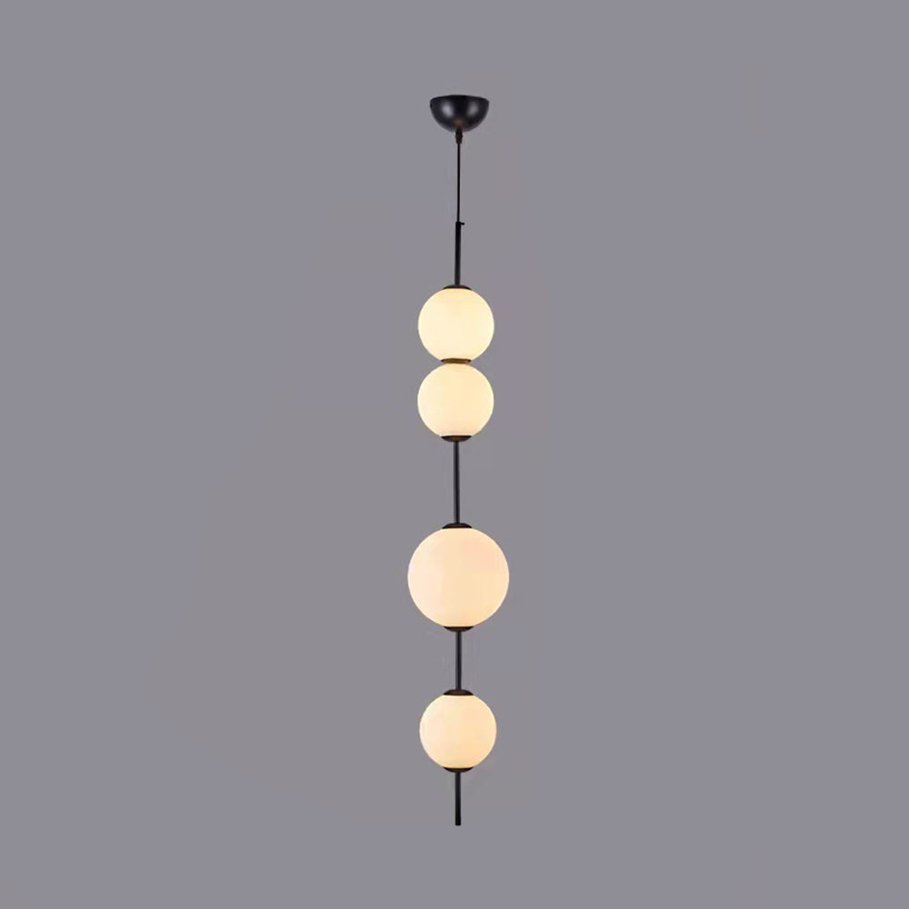 Valentina kreativ pendellampa med kula, metall och glas, 3 stilar