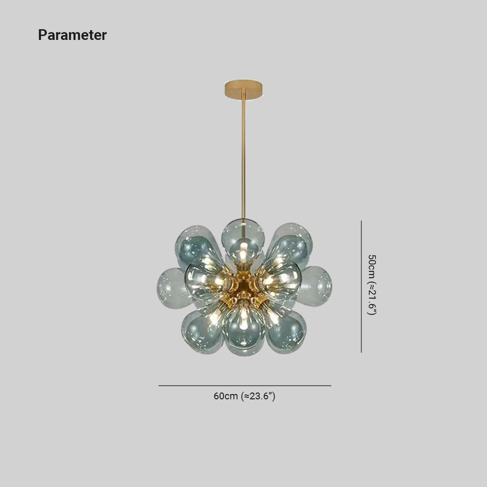 Valentina Chic Clustered Glass Bubble Pendant Light